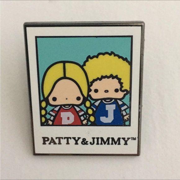 New Sanrio Friend of the Month Pin Patty and Jimmy & Story Card Feb 2017 NIP - Picture 3 of 6